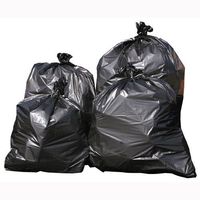 Trash Can Liners, 38" X 58", 100 bags/case, black color, low density, 2.0 mil thickness, 55 - 60 gallon capacity