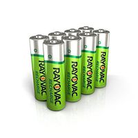 Rayovac Rechargeable AA Batteries, Rechargeable Double A Batteries (8 Count)