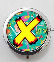 BlackKey Letter X 3-Compartment Decorative Pocket Gift Box Case Organizer for Pill, Color 1 -1449