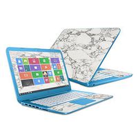 Mightyskins Skin Compatible with Hp Stream 14" (2016) - White Marble | Protective, Durable, and Unique Vinyl Decal Wrap Cover | Easy to Apply, Remove, and Change Styles | Made in The USA