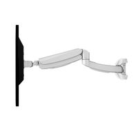 Loctek DW5W Adjustable Swivel Single Arm Monitor Wall Mount Gas Spring Monitor Arm Quick Release for 10-24 inches LCD Computer Screen