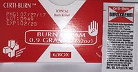 Burn Cream 659 by Certified Manufacturing 215-007