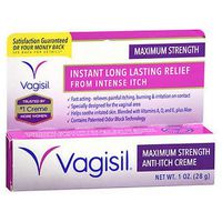 Vagisil Anti-Itch Creme Maximum Strength, 1 Oz by Vagisil (Pack of 3)