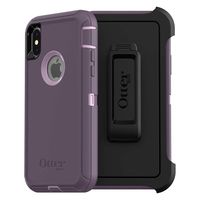 OtterBox DEFENDER SERIES SCREENLESS EDITION Case for iPhone Xs & iPhone X - Frustration Free Packaging - PURPLE NEBULA (WINSOME ORCHID/NIGHT PURPLE)