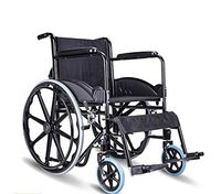 Manual Wheelchair, Which Helps to Improve Leg Support and Comfortable Armrests, 100KG Weight-Bearing Elderly and Obstacle Lightweight Folding Wheelchair