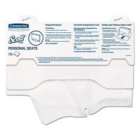 Kimberly-Clark 07410PK Personal Seats Sanitary Toilet Seat Covers, 15-Inch x 18-Inch, 125/Pack