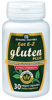 Eat E-Z Gluten+ (30 Vegan Capsules) - Gluten Digestion, Leaky Gut, DPP VI, Protease, Non-GMO, Plant Based
