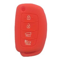 New New 4 buttons FLIP FOLDING remote samrt key Case Cover Key Holder for 2013-2014 HYUNDAI SANTA FE (IX45)