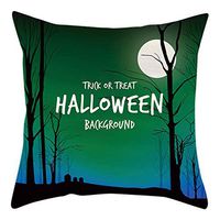 Bosji (45 x 45cm) Throw Pillowcase,Happy Halloween Decoration Pumpkin Skull Pillow Case Holiday Home Decor Cloth Printed Zipper Cushion Pillow Covers