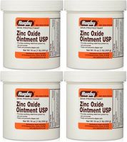 Zinc Oxide 20 % Skin Protectant Ointment for Diaper Rash, Chaffed Skin 1 Lb. Jar Pack of 4 Jars Total 4 Lb's (4) by Rugby