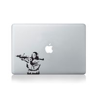 Banksy Mona Lisa with RPG Vinyl Decal for MacBook (13/15) or Laptop