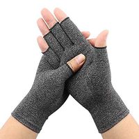 CROSS1946 Compression Fingerless Gloves for Arthritis Carpal Tunnel Swelling(1 Pair) - Wrist Sleeve Hand Brace for Men Women Left and Right