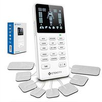 TENS Unit Muscle Stimulator Machine for Pain Relief, Etekcity 4 Channels Rechargeable Electric Pulse Massager for Back/Muscle Relaxation, 15 Massage Modes 8 Pads, FDA Compliant OTC