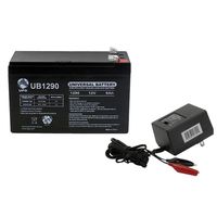 Universal Power Group 12V 9AH Battery for Lowrance Elite-3x Fish Finder with Charger