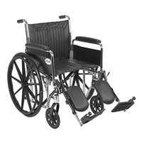Wheelchair Std Rem Full Arms 20 Elevating Leg Rests
