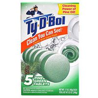 Ty-D-Bol Pine Toilet Cleaning Tablet 5 Pack
