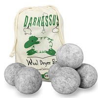 Wool Dryer Balls 6pcs XL-Organic New Zealand Natural Fiber Softener, Reusable Wool Dryer Balls,Baby Preferred - Soft and Gentle Clothes and Skin