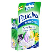 Glade PlugIns Create-A-Scent Fragrancer, Spring Showers , 1 holder + refills [.34 oz (9.6 g)]