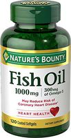 Nature's Bounty Fish Oil 1000 mg Omega-3 & Omega-6, 120 Odorless Softgels (Packaging May Vary)