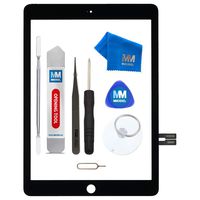 MMOBIEL Digitizer Compatible with iPad 6. Gen 2018 (Black) 9.7 Inch Touchscreen Display Glass Assembly Incl. Tool kit