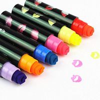 6 pcs/Lot Mini lip stick highlighter pen Kiss me stamp book marker Stationery Office School supplies
