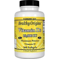 Vitamina D3 10,000 Ui (Sin OMG), 360 Capsulas Blandas