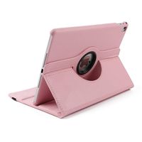 for iPad Air 2 Case, MeiLiio 360 Rotating Stand Slim PU Leather Lightweight with Auto Wake/Sleep Multi-Angle Viewing Folio Flip Smart Protective Shell Cover for 9.7 inch iPad Air 2 (Pink)