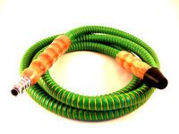 72" Inch GREEN Hookah Hose Wood Handles and Metal Tips Best Quality Available FREE SHIPPING from ELITE HOOKAH
