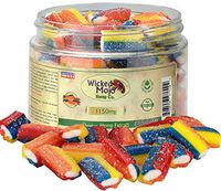 Hemp Oil Gummies Sour-Packs 1150mg - App. 15mg Per Gummy - Best Tasting Hemp Extract Gummies with Sugar Coating - Relaxing, Pain, Stress & Anxiety Relief - Made in USA - Sunday Scaries Anxiety Relief