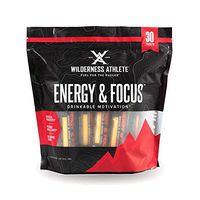 Wilderness Athlete: Energy & Focus, Powder Energy Drink Mix, Tropical Fusion, 30Count Single Serving Packets, Low-Carb, Zero Sugar, No Crash, Natural Caffeine from Green Coffee Bean