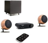 Orb Audio: Booster1 Micro Soundbar and Stereo Speaker System with EZ Voice - Remote Included - TV Sound Bar Alternative - Provides Crisp, Detailed Sound - Lifts Dialogue Above Background Noise