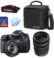 Canon EOS 70D Camera Body with Canon 18-135mm IS STM Zoom Lens + Als Variety Deluxe Gadget Bag + 32GB Bandwidth Memory Card + Top Value Bundle - International Version