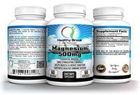 Magnesium 500mg 60 Capsules 500mg Magnesium Oxide and Citrate Supports Weight Loss by Flushing Out Colon Toxins Supports Muscles, Nerves, Bones, Eyes, Teeth, Helps with Relaxation and Sleeping
