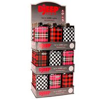 36 Djeep Plaid Lighters - 3 Tier Display