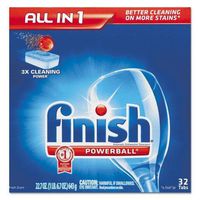 RECKITT BENCKISER PROFESSIONAL Powerball Dishwasher Tabs, Fresh Scent, 32/Box (81049)