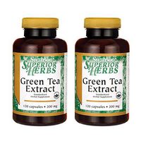 Swanson Green Tea Extract (Standardized) 120 Capsules (2 Pack)