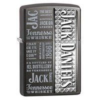 Personalized Jack Daniels Black Ice ZIPPO Lighter Grey - Free Engraving