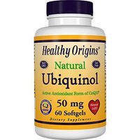 Healthy Origins Ubiquinol Soy Free/Non-GMO Gels, 50 MG,  60 Count
