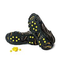 Icegrips Snow Traction Gear Slip on Snow and Ice Cleat Traction Prevent Slipping Plus 10 Extra Replacement Steel Studs (L)