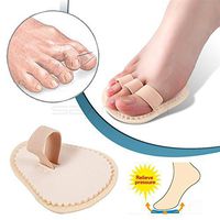 Toe Splint & Straightener Adjustable Loop Toe Correctors Brace Cushion Metatarsal Pads (1 Loop, 1 pcs)