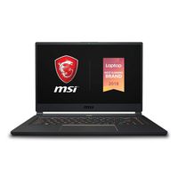 MSI GS65 Stealth-002 15.6" Razor Thin Bezel Gaming Laptop NVIDIA RTX 2070 8G Max-Q, 144Hz 7ms, Intel i7-8750H (6 cores), 32GB, 512GB NVMe SSD Win 10, Matte Black w/ Gold Diamond (Certified Refurbishe