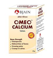 Bjain Omeo Calcium Tablets, Homeo Bone Strength Supplement with Calcarea carb, Silicea, Calcarea Phos. 25gms Pack of 2
