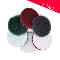 3 Inch Multi-purpose Industrial Scouring Pad Hook and Loop, 240 to 800 Grit Heavy Duty Nylon Cleaning Cloth (Pack of 30) (800 grit)