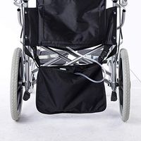 Fushida Wheelchair Under Basket for Infusion Bag, Urine Urainage Bag Holder, A Dignified of Wheelchair Storage Bag, Oxford for Kidney Client(Black, FYH245)
