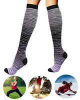 ZZmx Compression Socks Women & Men 15-20 mmHg,Any Color Size per Your Choice Same Price for Your Family