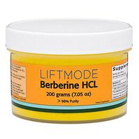 LiftMode Beberine HCL Extract Powder Supplement - Promotes Heart Health, Metabolism & Reduces Inflammation | Vegetarian, Vegan, Non-GMO, Gluten Free - 200 Grams (400 Servings)