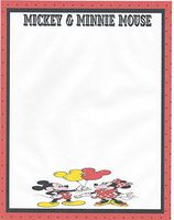 Mickey & Minnie Mouse Balloons Stationery Printer Paper 26 Sheets