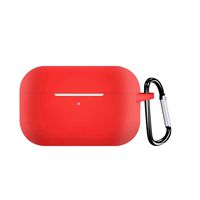 Shan-S Compatible for AirPods Pro Case, Shockproof Protective Premium Soft Silicone Cover Chargeable Headphone Case Skin with Anti-Lost Carabiner for AirPods Pro 2019 Wireless Charging Case
