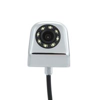 Sunsweet Vehicle Backup Camera Reverse Car Rear View Backup CCD Camera with 8 LEDs Night Vision Waterproof Wide Angle Universal Front/Side/Rear Parking Camera (Silver)