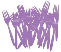 Lavender Plastic Forks (48)